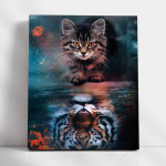 Numbrite j&auml;rgi maalimine raamiga TM Varvikas - Self-Reflection, 30x40 cm