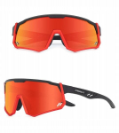 Jalgrattaprillid Twinshield STW-C19, must/punane