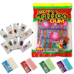N&auml;rimiskumm Crazy Tattoo Gum, 2,5 g x 100 tk