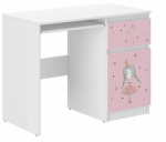 Laste kirjutuslaud Wooden Toys N-33 Princess, valge