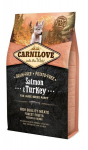 Carnilove Salmon&Turkey l&otilde;he ja kalkuniga, suurt t&otilde;ugu kutsikatele, 4 kg
