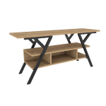 TV alus Asir, 120x35x55 cm, must/beež