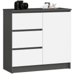 Kummut Akord K80 Jerry 1D 3SZSZ, hall/valge