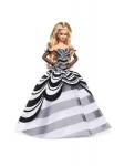 Barbie-nukkе - Barbie - HRM58 - 65-vuotis juhla - Musta ja valkoinen - Safiiri korvakorut