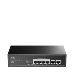 PoE+ l&uuml;liti - CUDY - 6 porti - 10/100 Mbps - 60 W - CCTV režiim
