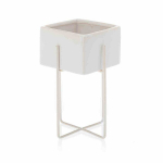 Lillepott Mizu Balts, 12x12x21 cm