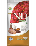 Farmina N&D Quinoa Cat Skin&Coat kuivtoit kassidele koos linnulihaga, 5 kg