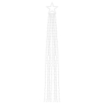 vidaXL j&otilde;ulupuu tuled, 320 LEDi, k&uuml;lm valge, 375 cm