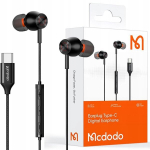 Mcdodo k&otilde;rvaklapid mikrofoniga USB-C DAC, mustad