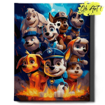 Teemantmosaiik 5D Diamond Painting Oh Art! Paw Patrol, 30x40 cm, 30x40