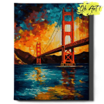 Maalimine numbrite j&auml;rgi San Francisco Oh Art! 40x50 cm