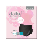 M&auml;hkmed Dailee Pant Lady Premium Black Plus, L, 15 tk