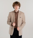 Frappoli meeste pintsak Gerardo 863983 01, camel/valge