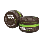 Juuksekujundusvaha Nishman Hair Styling Wax, 08 Matte meestele, 150 ml, 150 ml