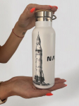 Termostaatiline terasest Dr.Bacty Iris pudel - Valge - NASA, uniwersalny