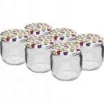 Klaaspurk keeratava korgiga TO fi82/6 370ml - 6 tk.