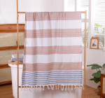 Rannar&auml;tik 90x180 tupsuga Beežid triibud