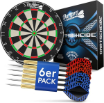 DartPro - originaalne - noolega noolega paneel - Profi Steeldartard, mis on valmistatud k&otilde;rgeima kvaliteediga Sisal - Dartboard koos Montageetiga - Dart Pick 6 tasuta noolem&auml;nguga