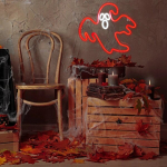 Neoon PLEXI LED SCAARY GHOST punane NNE15 Neolia