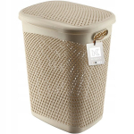 Kaanega pesukorv 55L, beež