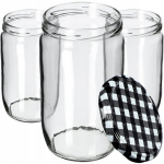 48x purgipurgid 720 ml klaas konservide jaoks kurgid mee korgid Fi82