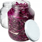 2x klaaspurk 2,5L purgid kurkide tinktuuride jaoks + korgid Fi100