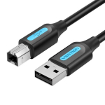 USB 2.0 kaabel - VENTION - COQBF - 3m - Must - 480 Mbps