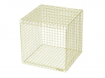 Kohvilaud Loft24 Wire Cubic, kollane