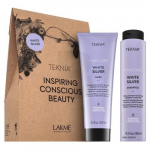 Lakm&eacute; Teknia White Silver Pack &scaron;ampoon + mask plaatinablondidele ja hallidele juustele 300 ml + 250 ml