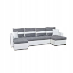 Figo BIG magamisfunktsiooniga diivanvoodi Family Furniture valge ja hall