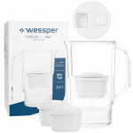 Wessper D1 SOLID 3.3 aquamax filtrikannu LED-loenduriga + 3x filter
