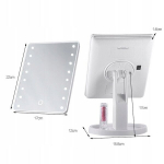 Suurenduse ja 16 LED-iga kosmeetiline peegel