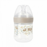 K&otilde;hukoolikute vastane pudel koos soojusindikaatoriga Nuk Slow Flow, Ash, 0+ kuu, 150 ml