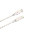 iLike CTL01 Vastupidav TPE USB-C kiirlaadija kaabel Lightning 1m Valge