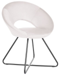 Beliani Rachel tool, valge/must