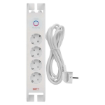 Pikendusjuhe &uuml;lepingekaitsega Emos 4 pistikupesa 3680W IP20 2 m, valge