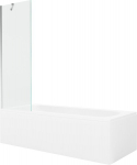 Vann Mexen Vega koos viimistluse ja klaasist seinaga, 160x70 cm + 60 cm
