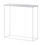 Konsoollaud ADRK Furniture Milan, valge/hall