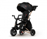 Kolmerattaline k&auml;ru Qplay Nova+ Rubber Golden, must
