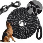 Koera jalutusrihm Wobell, must, 10m