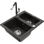 Graniidist valamu Mexen Carlo segistiga Flora 6518-75-670401-07, must/kuldne metallik