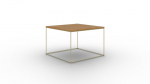Kohvilaud Furniture Roni, pruun/kuldne