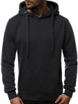 Meeste kapuutsiga dressipluus Buvoli JS/2009-56993-XXL, must