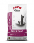 Arion Original Skin&Coat Adult suurt t&otilde;ugu t&auml;iskasvanud koertele l&otilde;hega, 12 kg
