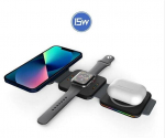 Juhtmeta laadija NewQI F21B 3-in-1 Must