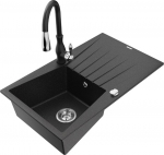 Graniidist k&ouml;&ouml;givalamu Mexen Cesar segisti ja sifooniga, Metallic black/silver/black