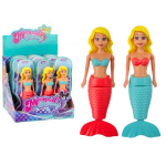 Vannim&auml;nguasi Mermaid Bath Wind Up Water Ujuv t&uuml;rkiissinine roosa nukk