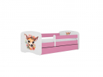 Lastevoodi ilma madratsita/sahtliga Kocot Kids BabyDreams Pink bambi, roosa