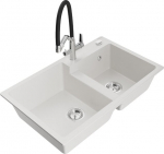 Graniidist k&ouml;&ouml;givalamu Mexen Tomas segisti ja sifooniga, valge/must/kroom