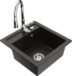 Graniidist k&ouml;&ouml;givalamu Mexen Vito segisti ja sifooniga, Metallic black/gold+Chrome